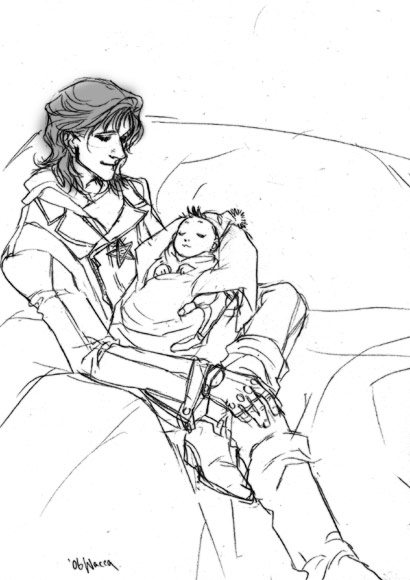 baby Harry and young Sirius again